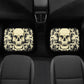 Gothic skull car seat covers car mats, Skeleton Halloween car mat seat covers Skeleton evil Horror skull car mat car accessories seat covers