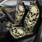 Gothic skull car seat covers car mats, Skeleton Halloween car mat seat covers Skeleton evil Horror skull car mat car accessories seat covers