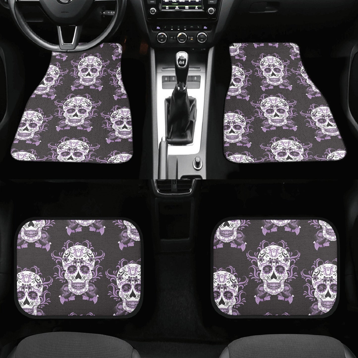 Mexico calaveras candy skull Car Seat Covers car mats, day of the dead car seat cover mats, dia de los muertos car accessories covers mats