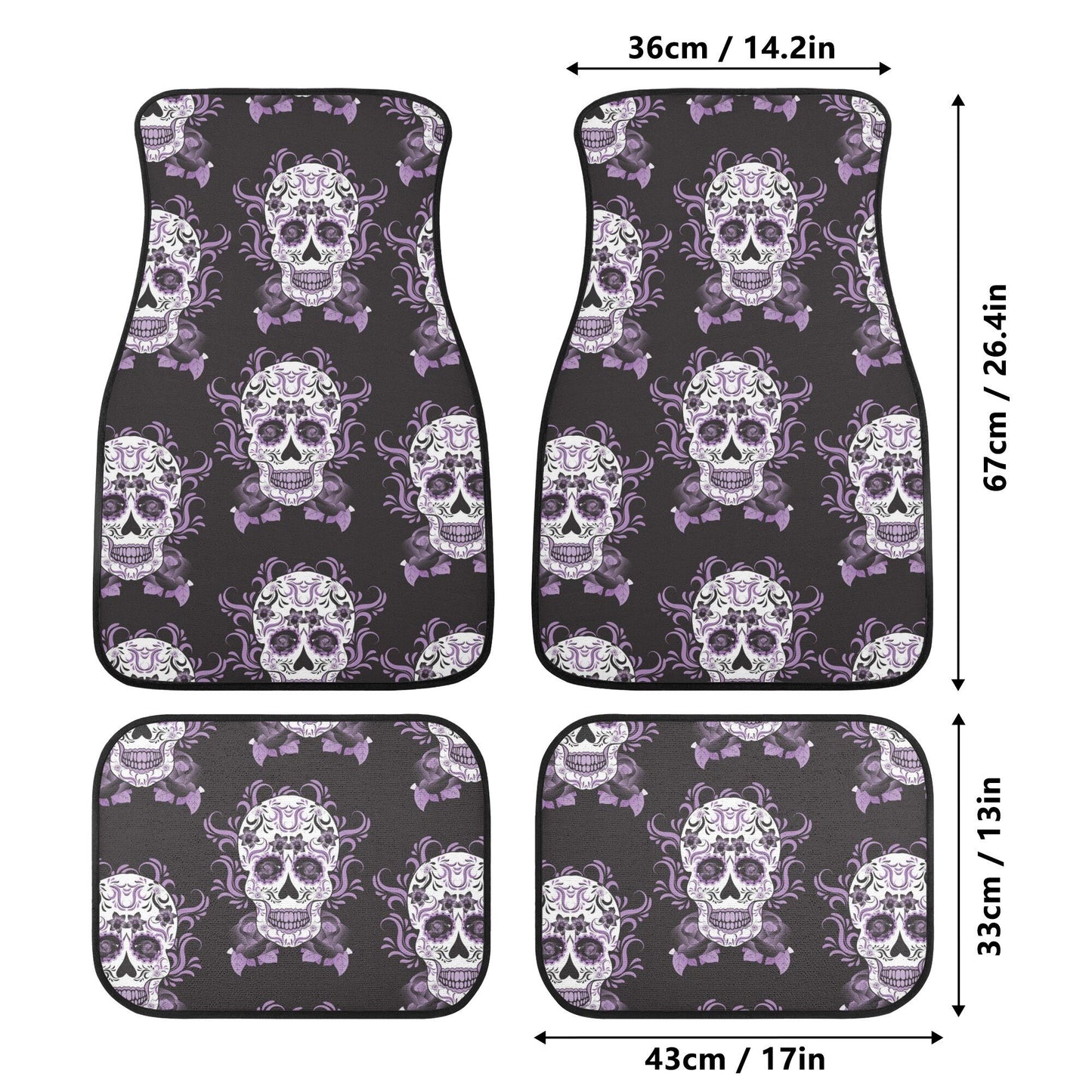 Mexico calaveras candy skull Car Seat Covers car mats, day of the dead car seat cover mats, dia de los muertos car accessories covers mats