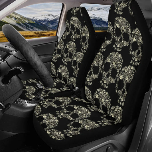Sugar skull Car Seat Covers car mats, Sugar skull car seat protector car mats, Day of the dead gothic skulls car seat protector covers mats