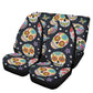 Sugar skull Car Seat Covers car mats, Candy skull car seat cover mats, Dia de los muertos gothic candy skull car seat protector covers mats