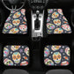 Sugar skull Car Seat Covers car mats, Candy skull car seat cover mats, Dia de los muertos gothic candy skull car seat protector covers mats