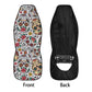 Floral Sugar skull Car Seat Covers car mats, Rose Candy skull car seat cover mats mexican gothic skull car seat protector covers mats