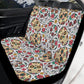 Floral Sugar skull Car Seat Covers car mats, Rose Candy skull car seat cover mats mexican gothic skull car seat protector covers mats