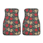 Floral skull pattern Car Seat Covers car mats Rose Candy skull car seat cover mats Halloween rose gothic skull car seat protector covers mat