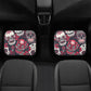 Floral sugar skull Car Seat Covers car mats Rose Candy skull car seat cover mats Halloween rose gothic skull car seat protector covers mat