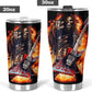 Grim reaper guitarist skull tumbler Halloween skull cup mug, skull travel tumbler Gothic  skull mug tumbler skeleton guitarist skull mug cup