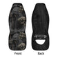 Horror Grim reaper skull Car Seat Cover car mat, Halloween death car seat cover mat ghost car seat protector covers mat skeleton car mats