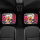 Rose Sugar skull Car Seat Covers car mat flower skull car seat protector Floral Mexican skull car mat candy skull car accessories seat cover