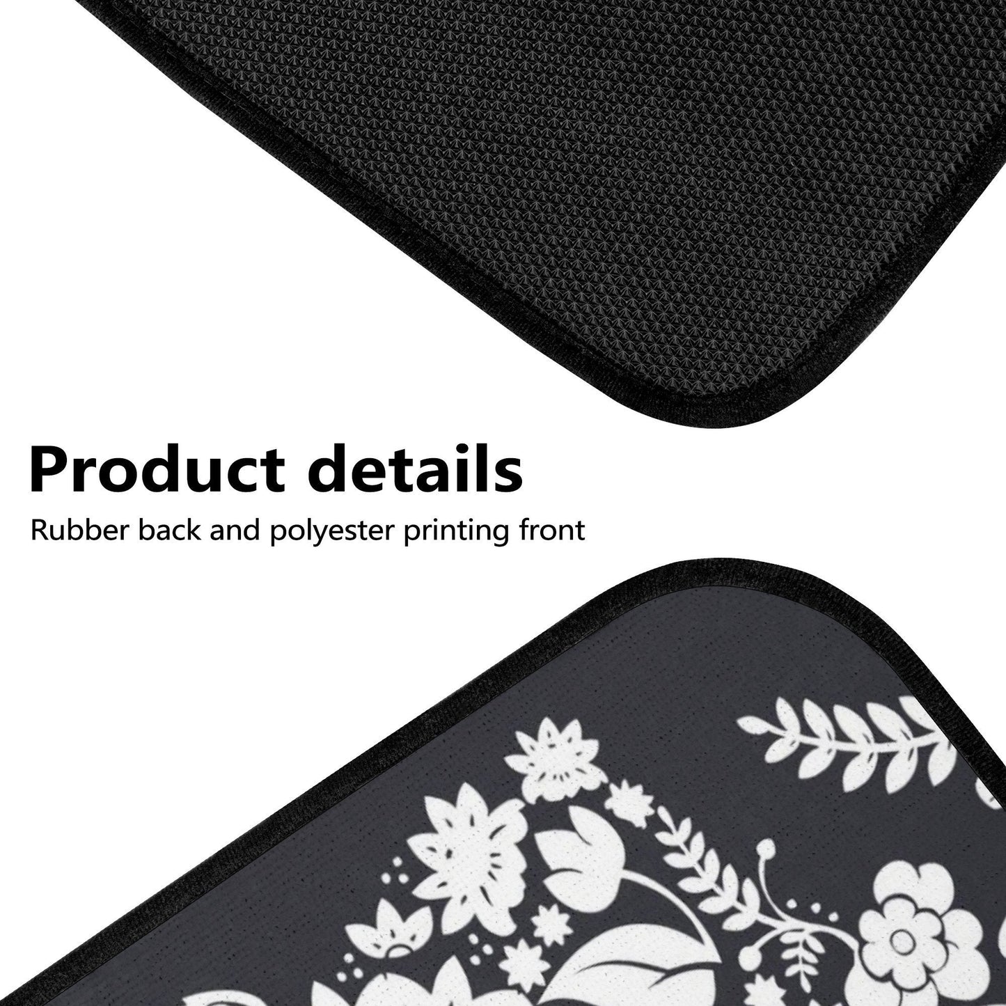 Rose Sugar skull Car Seat Covers car mat flower skull car seat protector Floral Mexican skull car mat candy skull car accessories seat cover