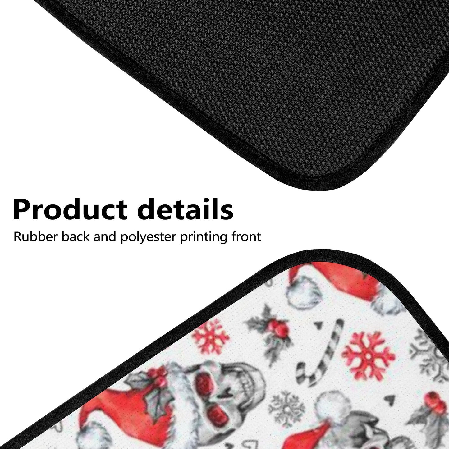 Santa claus skull Car Seat Cover car mat Halloween skull car seat cover mat Christmas skull car seat protector covers mat skeleton car mats