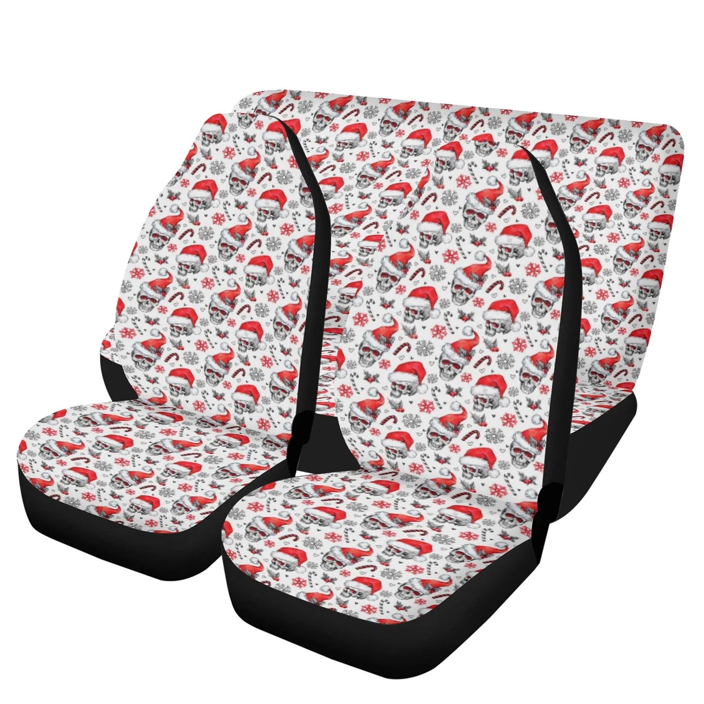 Santa claus skull Car Seat Cover car mat Halloween skull car seat cover mat Christmas skull car seat protector covers mat skeleton car mats