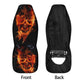 Flaming skull Car Seat Cover car mat, Fire skull car seat cover mat Skeleton gothic skull car seat protector covers mat skeleton car mats