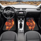 Flaming skull Car Seat Cover car mat, Fire skull car seat cover mat Skeleton gothic skull car seat protector covers mat skeleton car mats