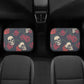 Floral skull Car Seat Cover car mat, Rose skull car seat cover mat Skeleton gothic skull car seat protector covers mat skeleton car mats