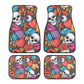 Halloween skull Car Seat Cover car mat, Skeleton car seat cover mat Grim reaper gothic skull car seat protector covers mat skeleton car mats