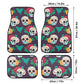 Day of the dead Car Seat Covers car mats Calaveras Candy skull car seat cover mats Halloween rose sugar skull car seat protector covers mat