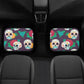 Day of the dead Car Seat Covers car mats Calaveras Candy skull car seat cover mats Halloween rose sugar skull car seat protector covers mat
