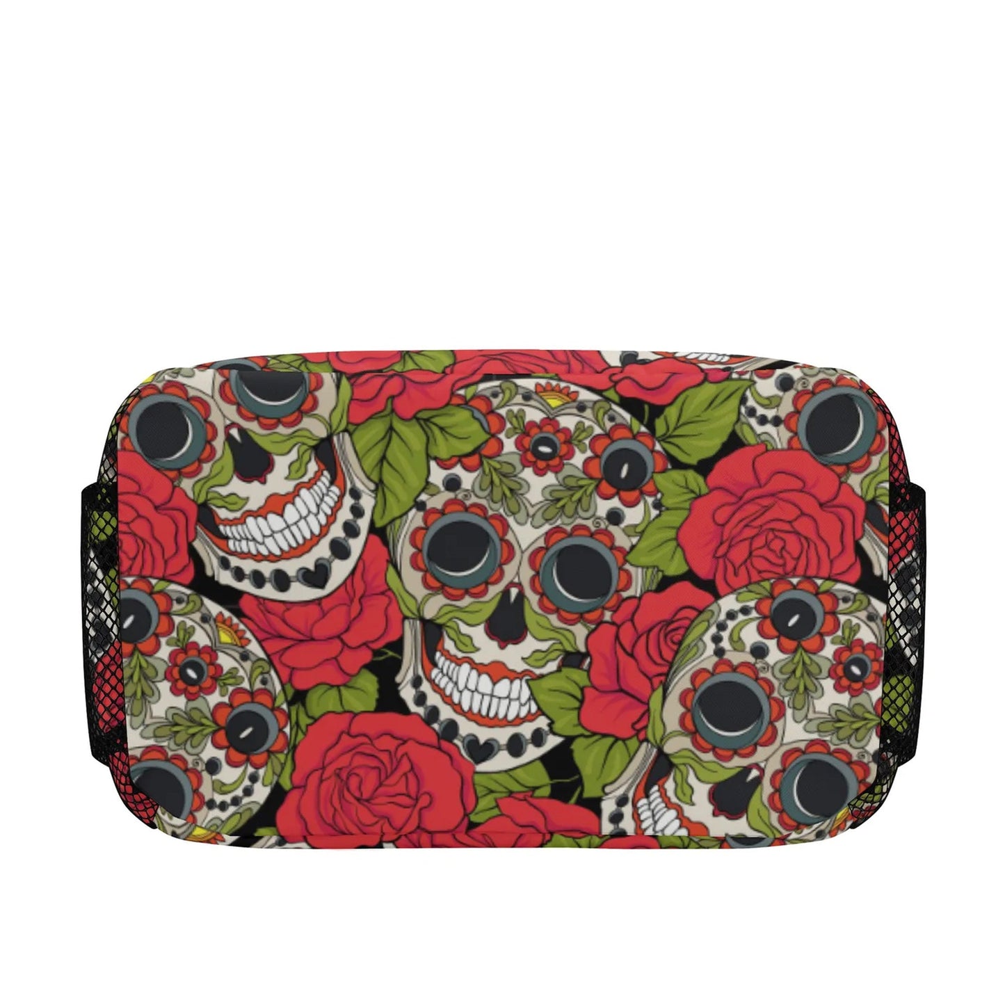 Sugar skull lunch bag, day of the dead lunch bag, sugar skull lunch box, sugar lunch tote, day of the dead lunch tote, candy skull lunch bag