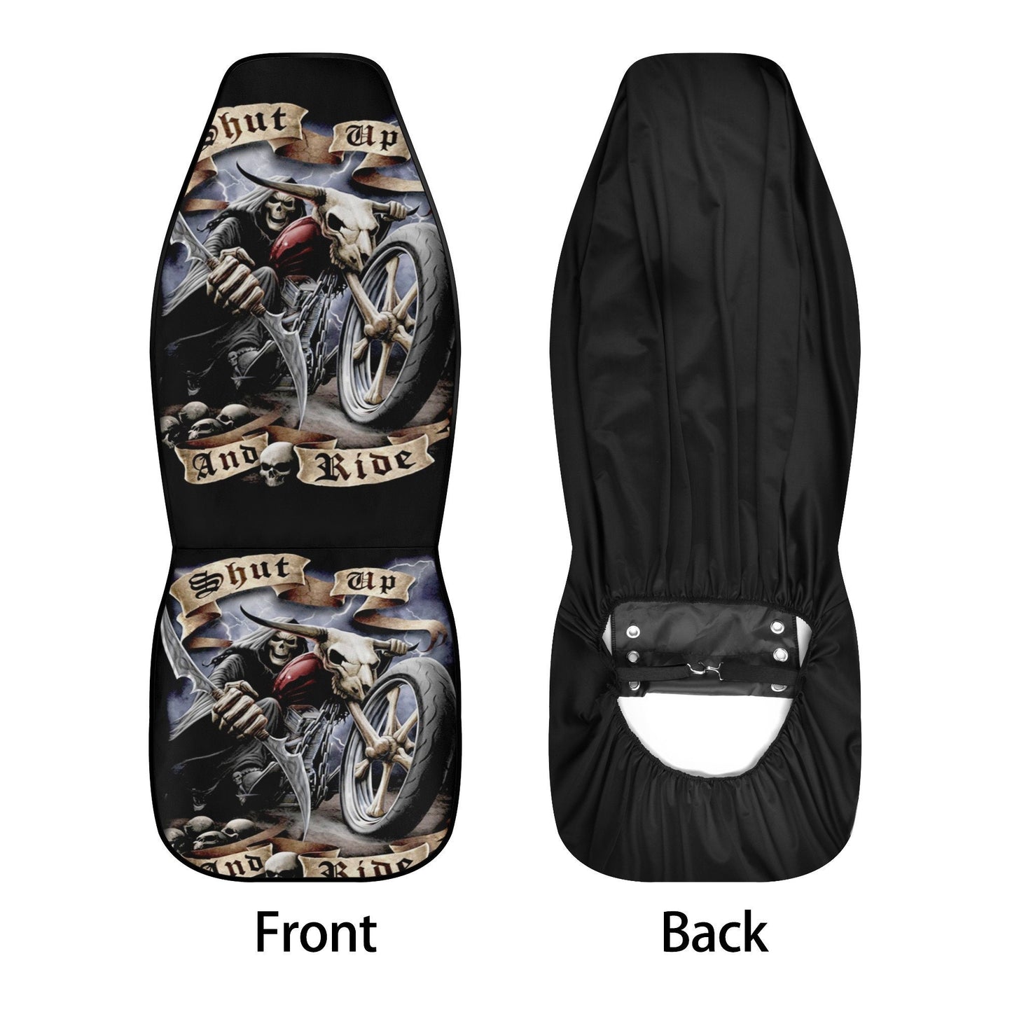 Grim reaper skull Car Seat Cover car mat, Halloween death car seat cover mat ghost skull car seat protector covers mat skeleton car mats