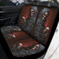 Fire Grim reaper skull Car Seat Cover mat, Halloween flaming skull car seat cover mat ghost skull car seat protector covers gothic car mats