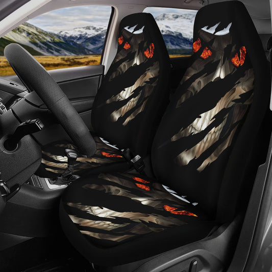 Horror Grim reaper skull Car Seat Cover car mat, Halloween death car seat cover mat ghost car seat protector covers mat skeleton car mats