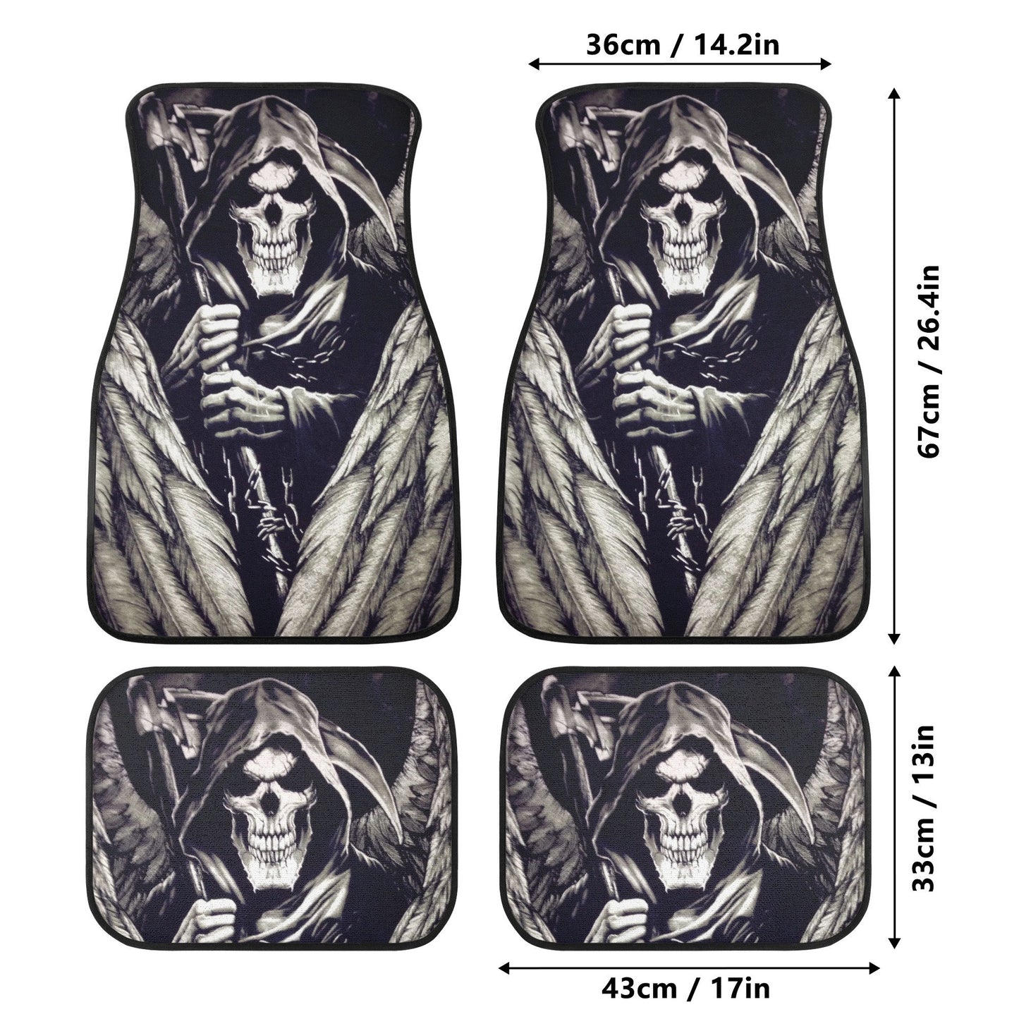 Skull Car Seat Cover car mat Halloween death seat cover mat ghost car seat protector cover Death skull mat skeleton car mat seat protector