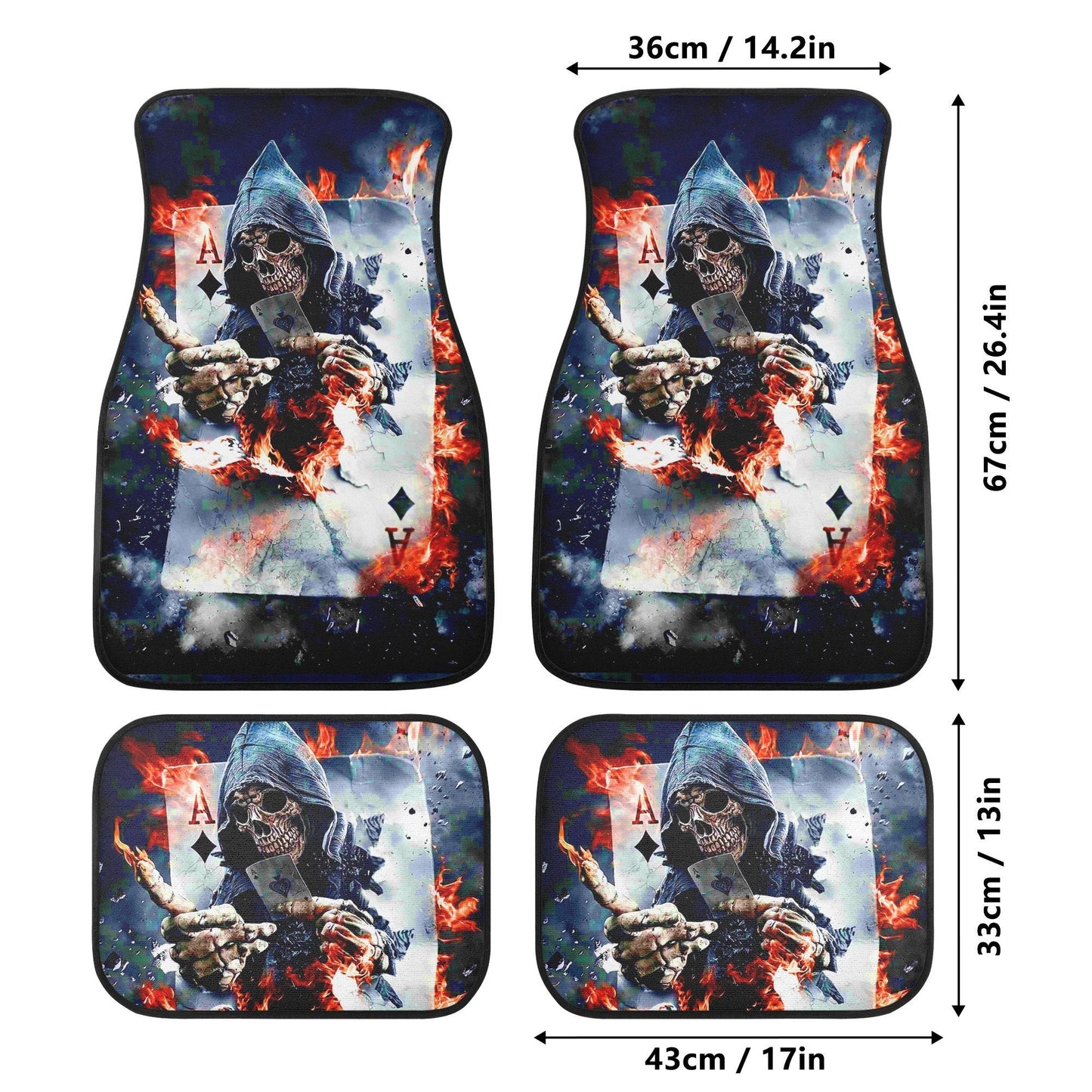 Skull Car Seat Cover car mat Halloween death seat cover mat ghost car seat protector cover Death skull mat skeleton car mat seat protector