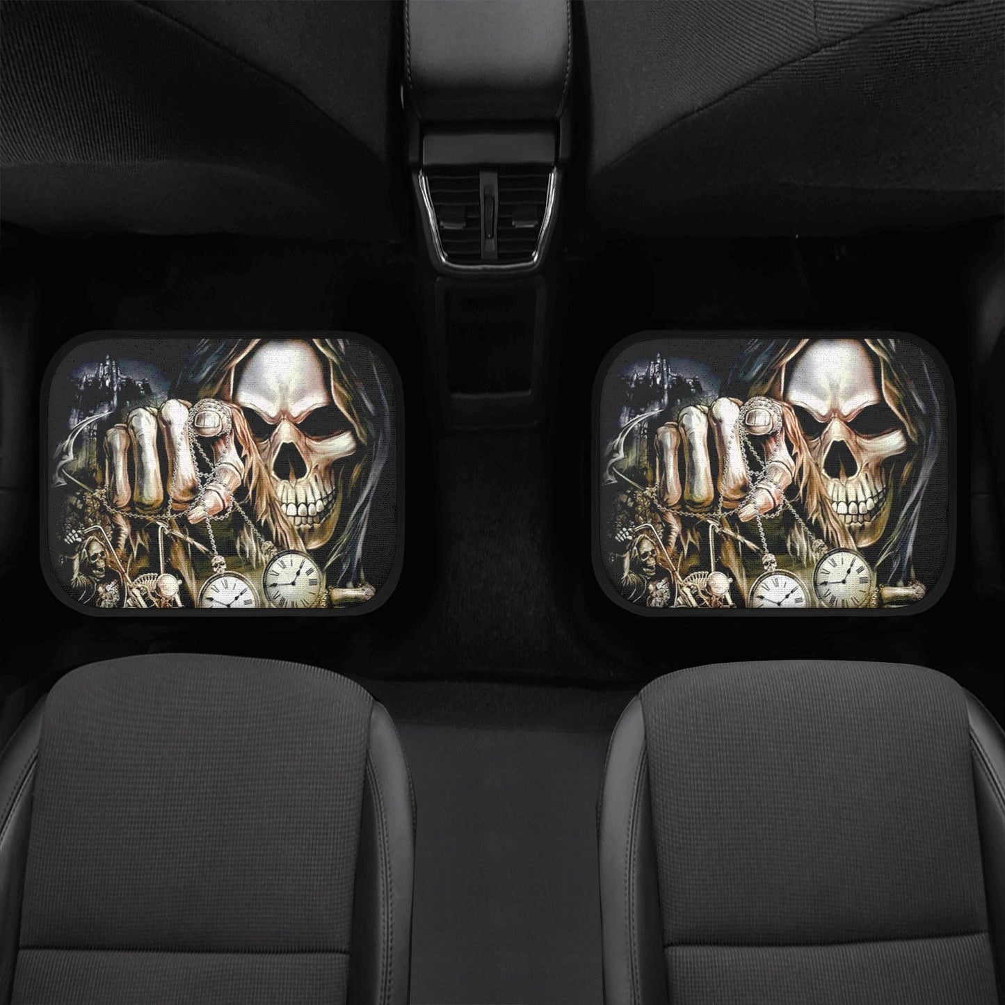 Skull Car Seat Cover car mat Halloween death seat cover mat ghost car seat protector cover Death skull mat skeleton car mat seat protector