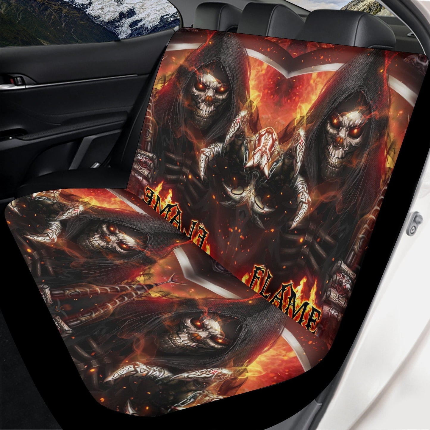 Skull Car Seat Cover car mat Halloween death seat cover mat ghost car seat protector cover Death skull mat skeleton car mat seat protector