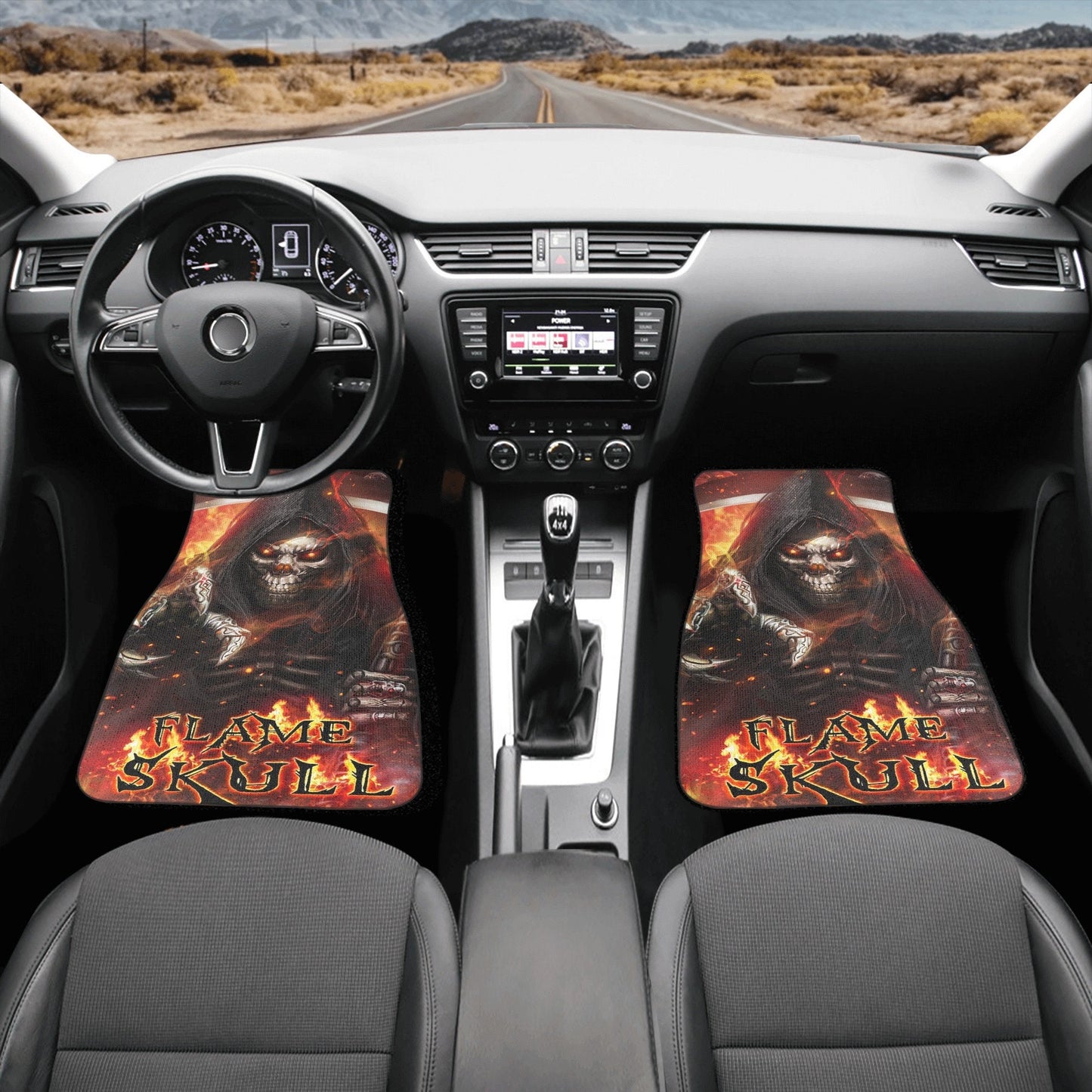 Skull Car Seat Cover car mat Halloween death seat cover mat ghost car seat protector cover Death skull mat skeleton car mat seat protector