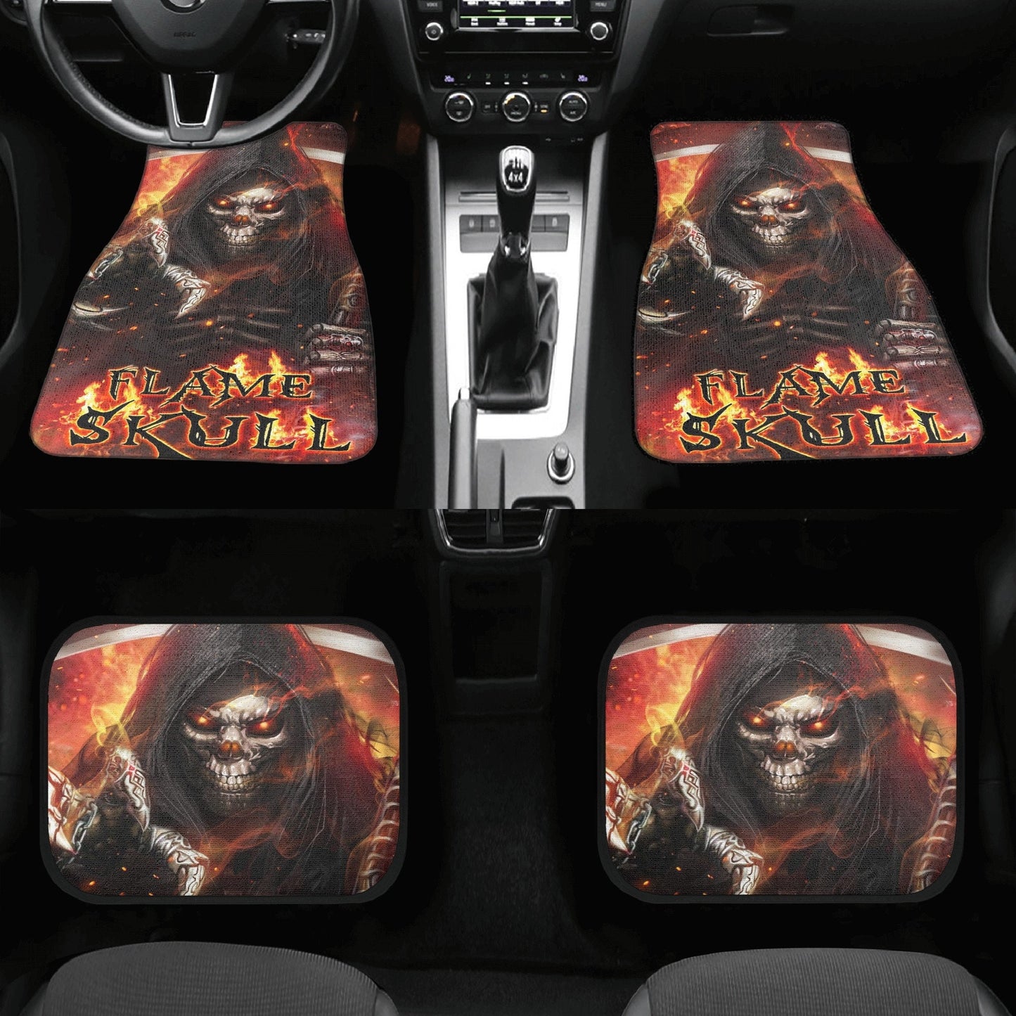 Skull Car Seat Cover car mat Halloween death seat cover mat ghost car seat protector cover Death skull mat skeleton car mat seat protector