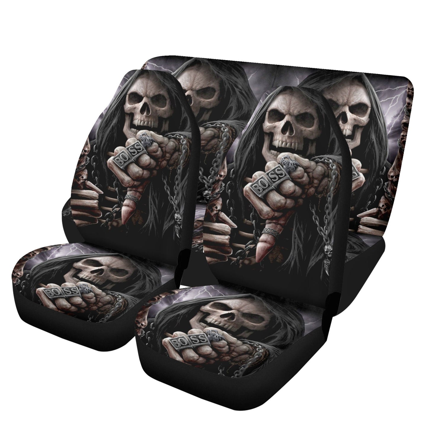 Skull Car Seat Cover car mat Halloween death seat cover mat ghost car seat protector cover Death skull mat skeleton car mat seat protector