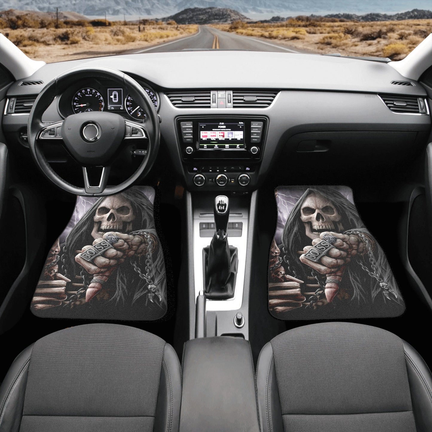 Skull Car Seat Cover car mat Halloween death seat cover mat ghost car seat protector cover Death skull mat skeleton car mat seat protector