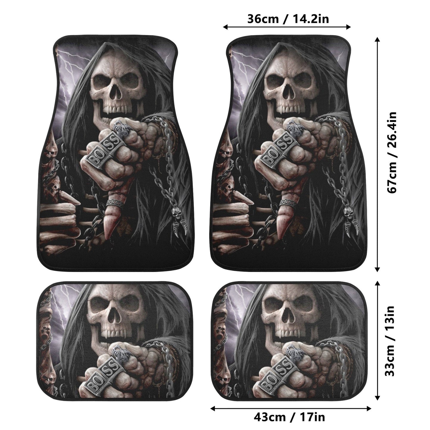 Skull Car Seat Cover car mat Halloween death seat cover mat ghost car seat protector cover Death skull mat skeleton car mat seat protector