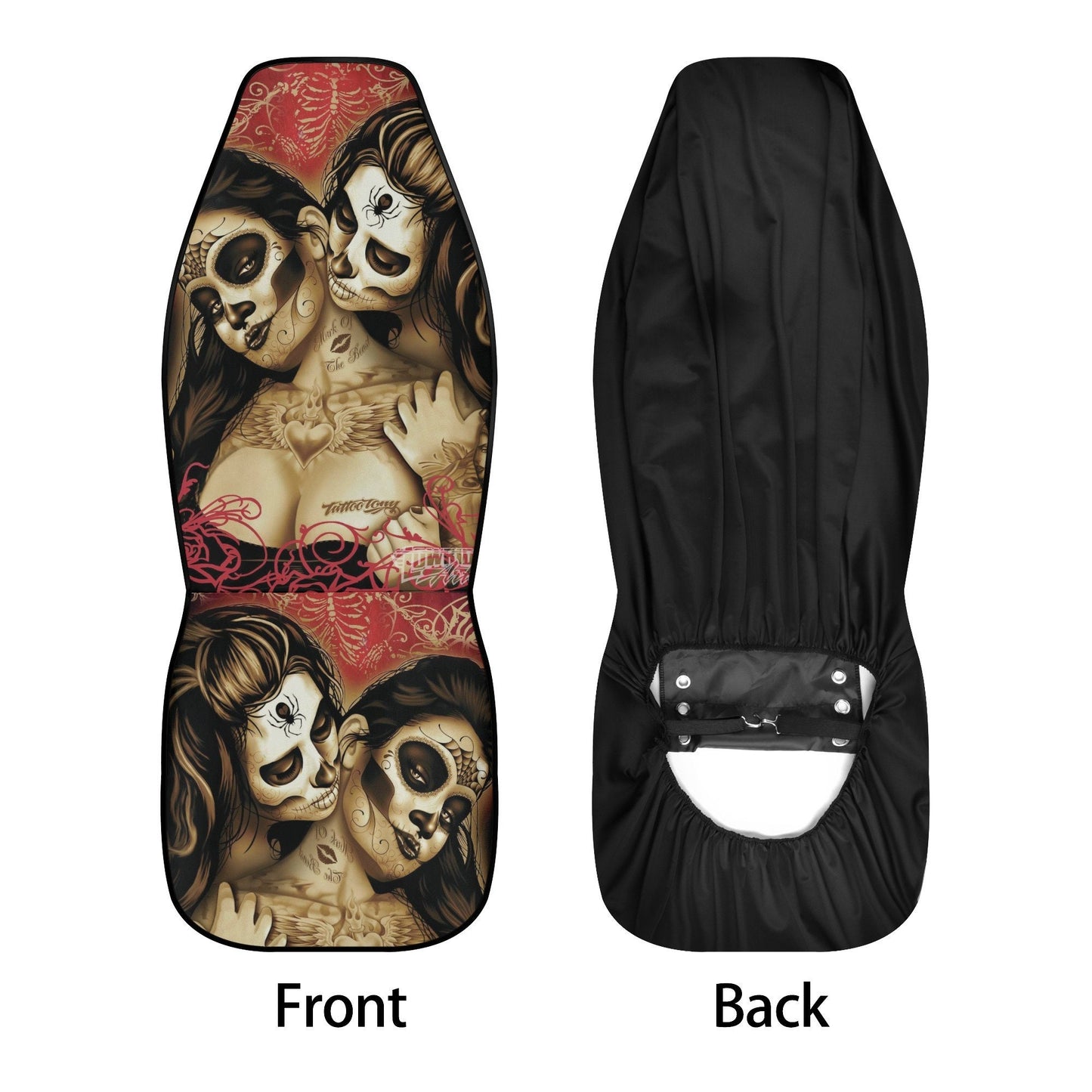 Girl Sugar skull Car Seat Covers car mat flower skull car seat protector Mexican skull girls car mat candy skull car accessories seat cover