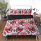 4pcs candy skull bedding set, skull duvet cover set, dia de los muertos skull bedding set, Mexican floral skull duvet cover pillow covers