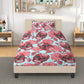 4pcs candy skull bedding set, skull duvet cover set, dia de los muertos skull bedding set, Mexican floral skull duvet cover pillow covers
