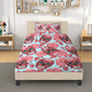 4pcs candy skull bedding set, skull duvet cover set, dia de los muertos skull bedding set, Mexican floral skull duvet cover pillow covers