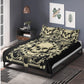 4pcs Horror skull bedding set, Gothic skeleton duvet cover set, Halloween skull bedding set, Grim reaper skull duvet cover pillow covers