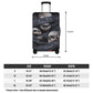 No see no hear no speak evil skull luggage covers, skull suitcase covers, Horror grim reaper gothic skull luggage suitcase covers protector