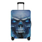 Flaming gothic skull luggage covers, skull in fire suitcase covers, Horror grim reaper gothic skull luggage set suitcase cover protector