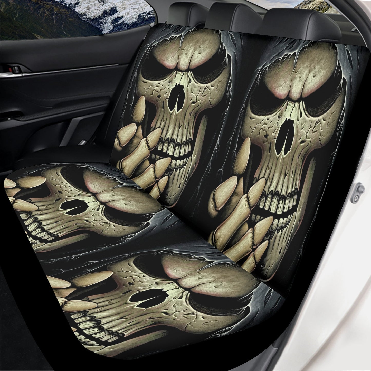 Grim reaper Skull Car Seat Cover car mat Halloween skeleton seat cover mat ghost car seat protector evil mat skeleton car mat seat protector