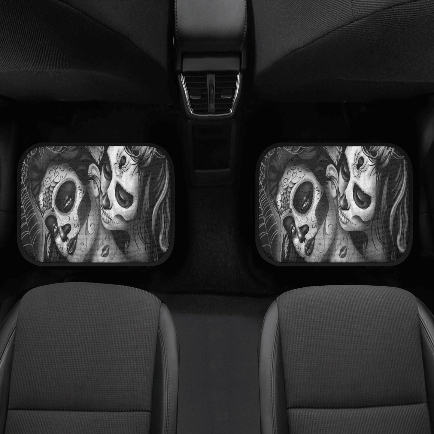 Sugar skull girl Car Seat Covers car mat Candy skull car seat protector Day of the dead girls car mat floral rose skull car seat cover mats