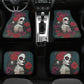 Flower Sugar skull Car Seat Covers car mat flower skull car seat protector rose Mexican skull car mat candy skull car accessories seat cover