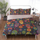 4pcs sugar skull bedding set, candy skull duvet cover set, day of the dead skull bedding set Halloween gothic skull duvet cover pillow cover