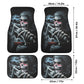 Biker Skull Car Seat Cover car mat Motorcycle skull death car seat cover, biker car seat protector skull mat skeleton car mat seat protector