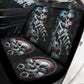 Biker Skull Car Seat Cover car mat Motorcycle skull death car seat cover, biker car seat protector skull mat skeleton car mat seat protector