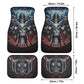 Biker Skull Car Seat Cover car mat Motorcycle skull death car seat cover, biker car seat protector skull mat skeleton car mat seat protector